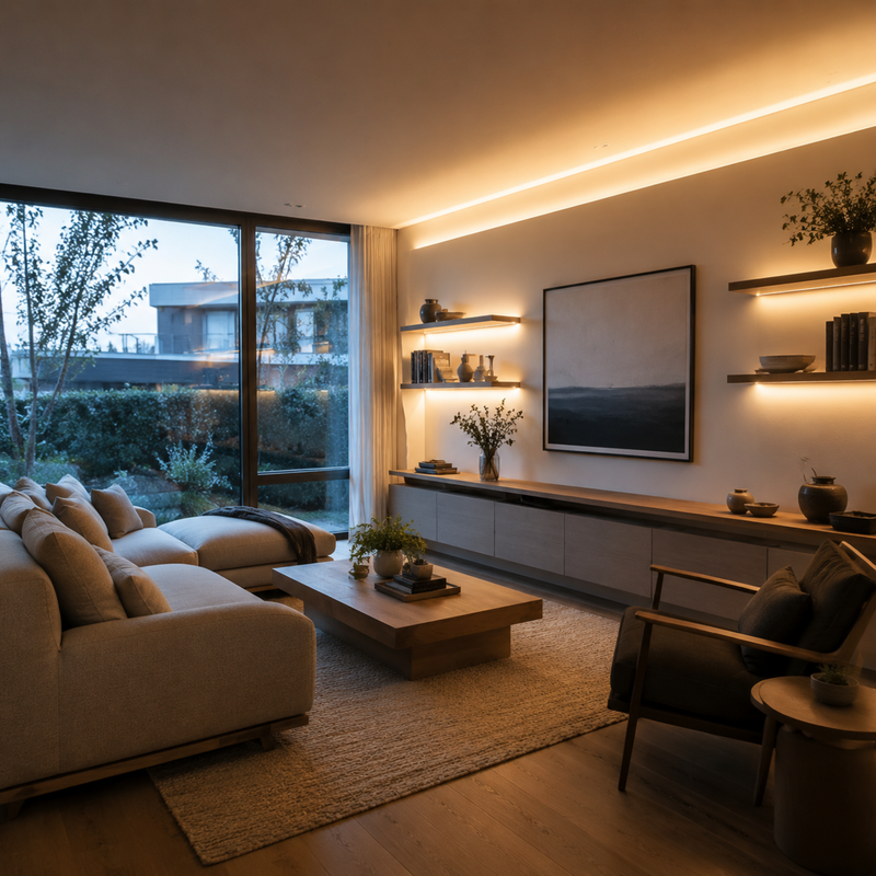 Balancing Daylight and LED Lighting in One Room