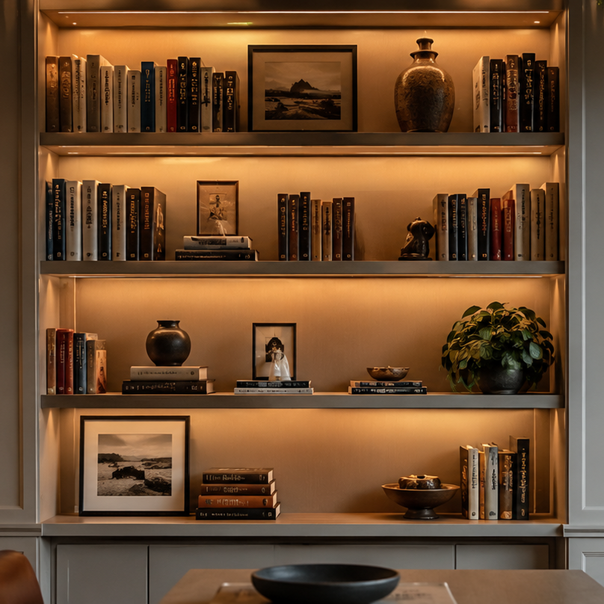 Lighting a Bookshelf Wall from Scratch