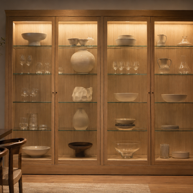 Lighting a Display Cabinet End to End