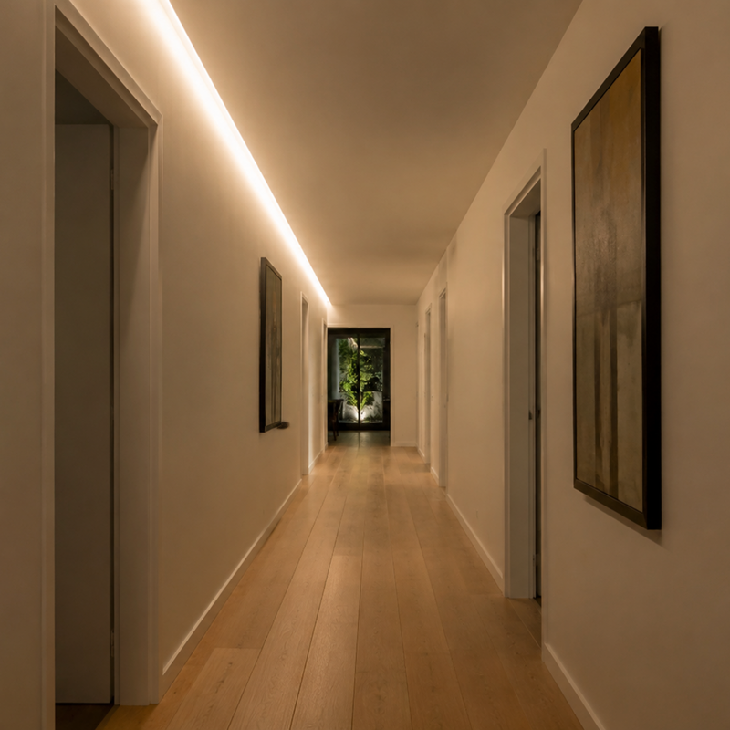 A Hallway Cove Run, Planned and Installed