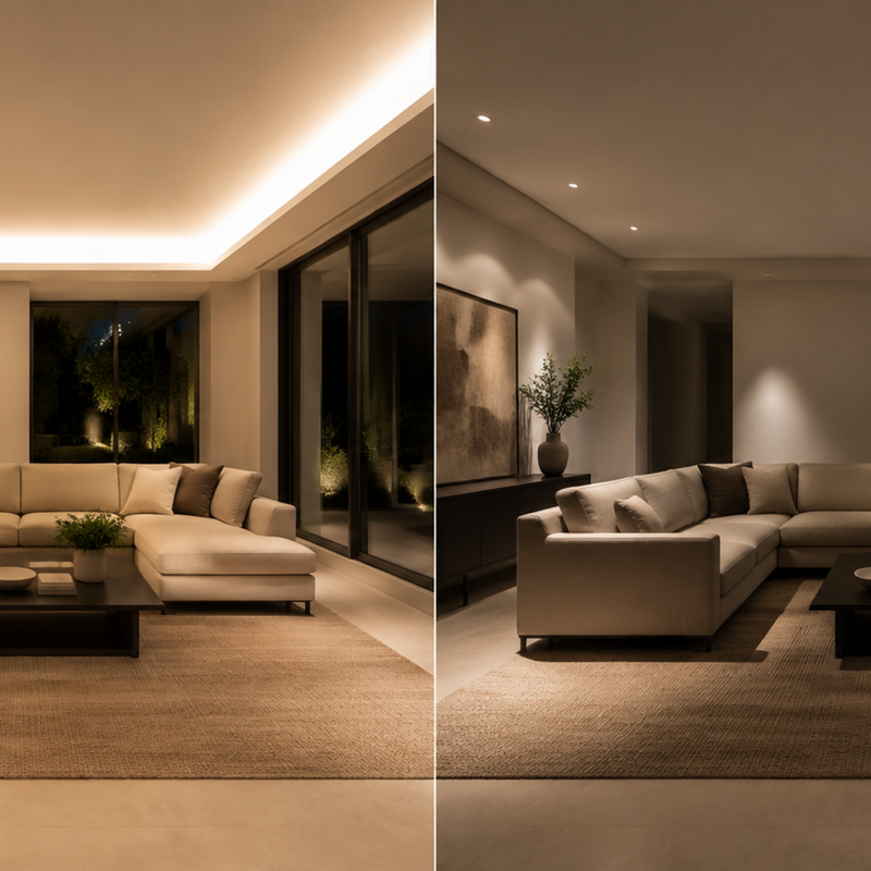 Indirect vs Direct Light: What Each Does to a Room