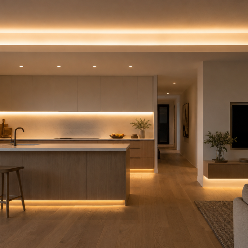 Layering Light at Three Heights