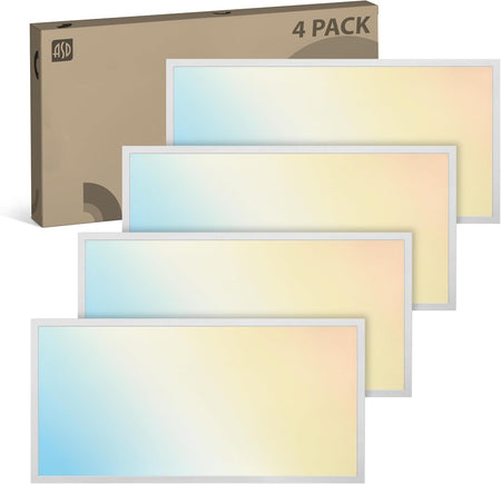ASD 1x4 LED flat panel light four pack product configuration