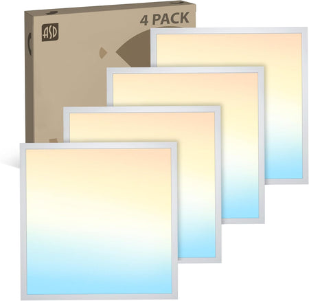 Single ASD 1x4 LED flat panel light from four pack configuration