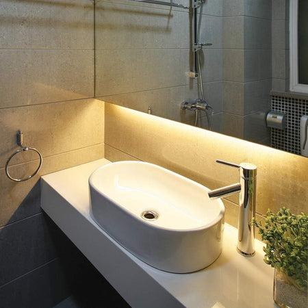 Armacost 12V TRIAC LED driver used for bathroom accent lighting.