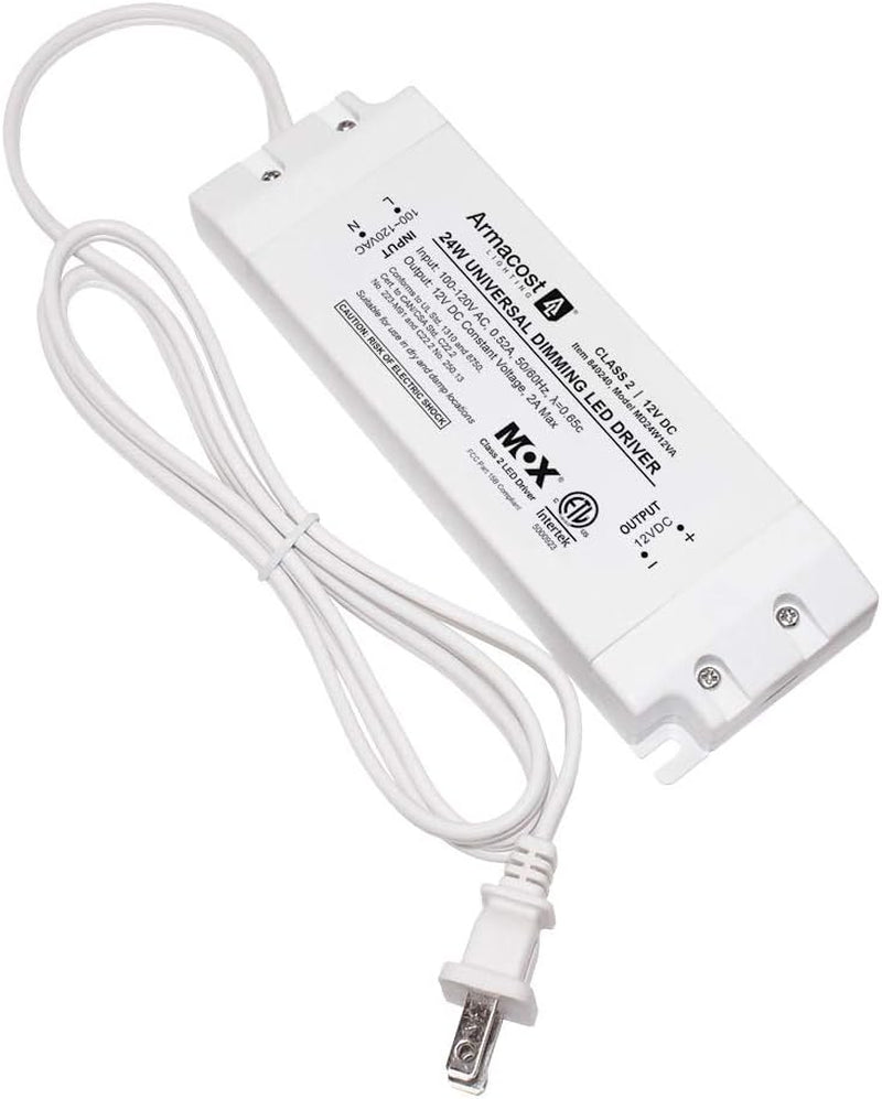 Armacost 12V TRIAC universal dimmable LED driver power supply.