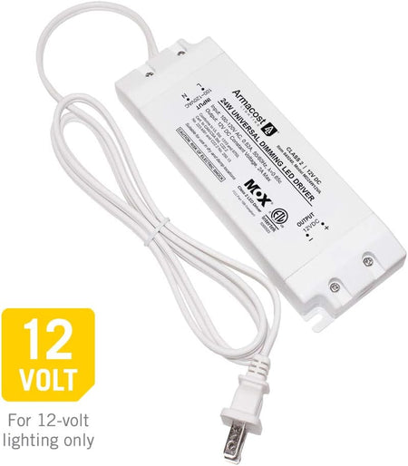 Overview of Armacost 12V TRIAC universal dimmable LED driver.