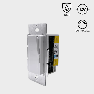 EnoDim 12V LED driver and dimmer wall switch in one unit