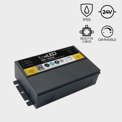 EnoLED 24V MX1 Series phase cut dimmable J-Box LED driver