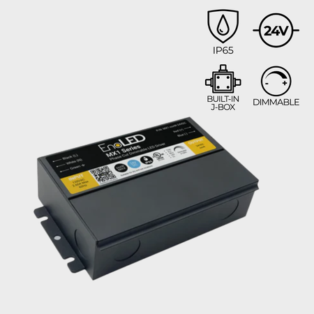 EnoLED 24V MX1 Series phase cut dimmable J-Box LED driver