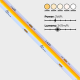 EnoLED 24V UniBasic Series medium brightness COB LED strip light