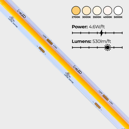 EnoLED 24V UniPlus high brightness LED strip lights for architectural lighting