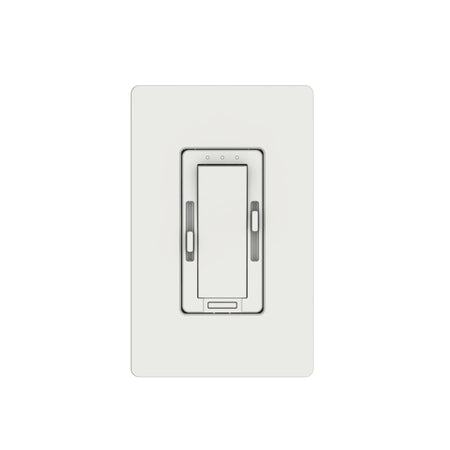 Front view of EnoLED Cyan wireless wall dimmer switch for RGB+CCT and tunable white LED lighting