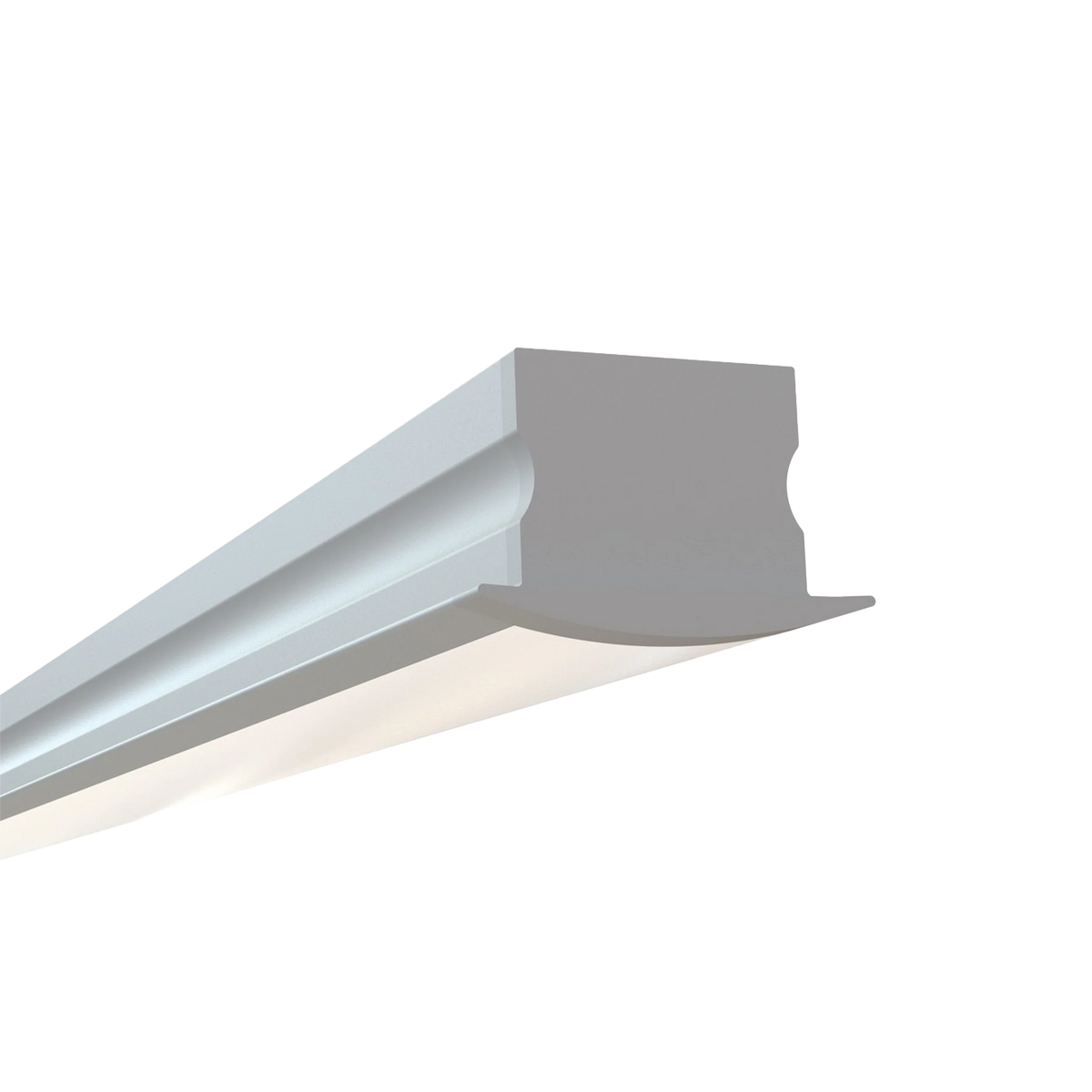 EnoLED deep recessed LED strip profile with aluminum housing