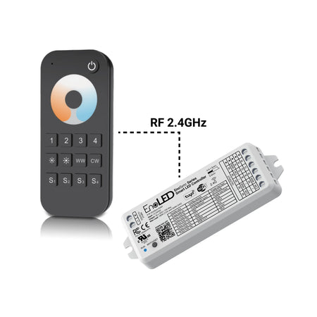 EnoLED EnoSync wireless RF remote controller with tunable white LED strip receiver