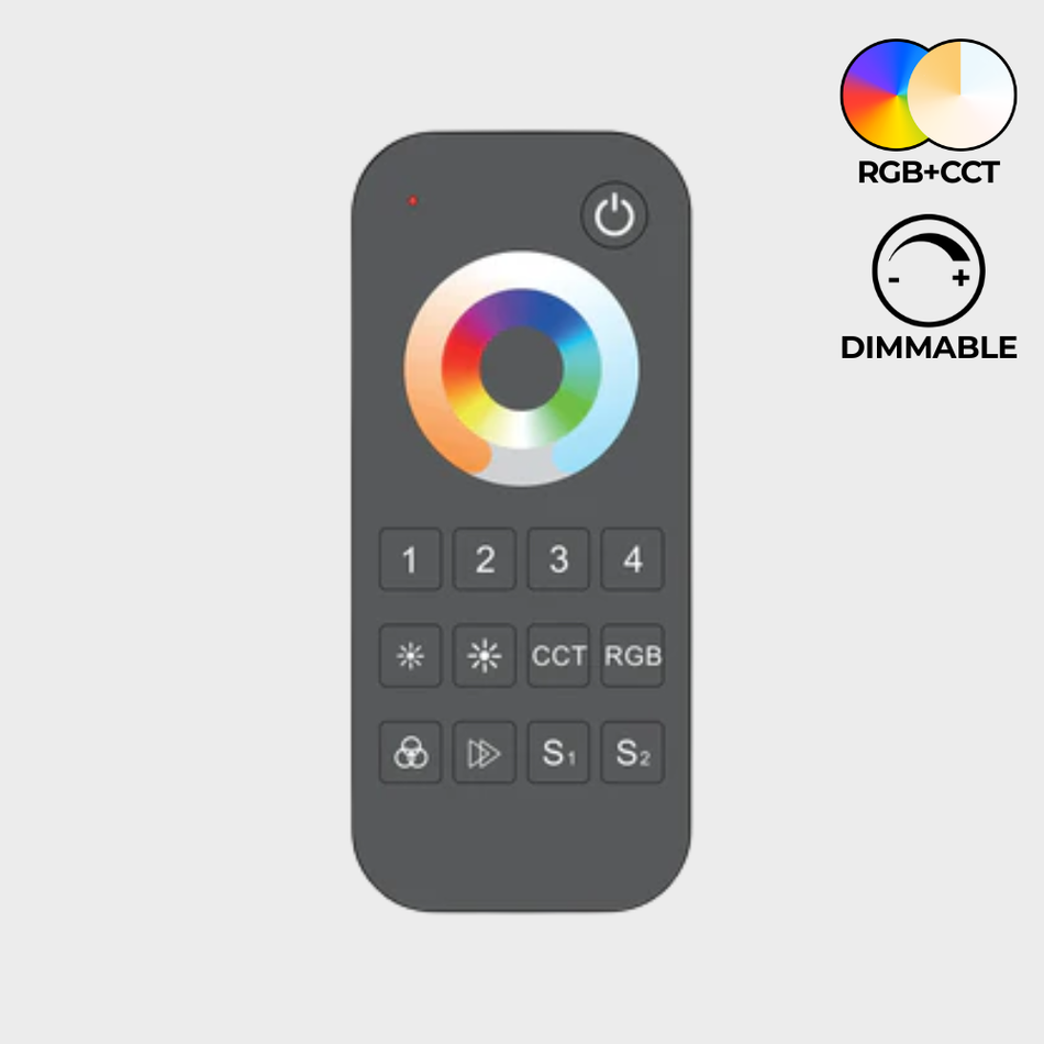 EnoLED EnoSync touch wheel RF remote controller for RGB+CCT LED strip lights