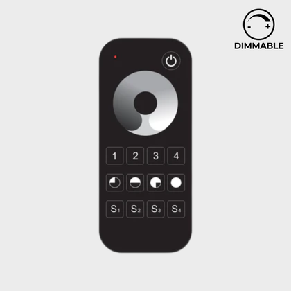 EnoLED EnoSync Touch Wheel Wireless RF Remote Controller – Dimmer – 4 Zone – Single Color LED Strip Compatible