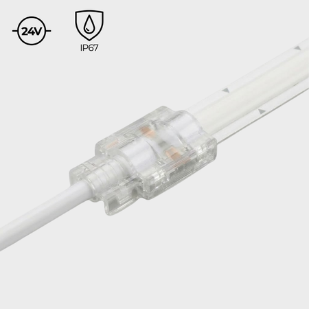 EnoLED Glow67 IP67 2 pin connector joining LED strip sections