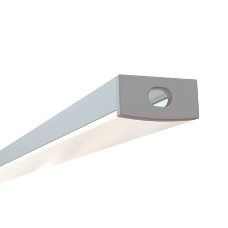 End view of EnoLED low profile aluminum LED strip housing