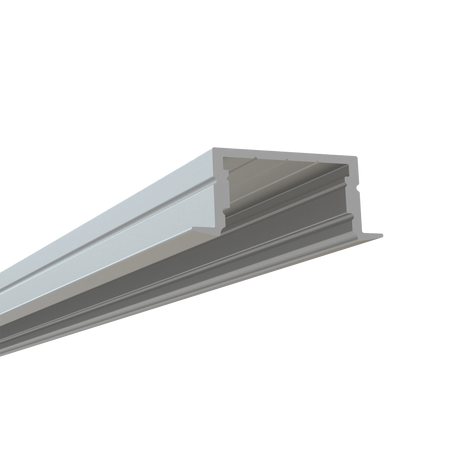 EnoLED medium recessed aluminum LED strip housing profile for architectural lighting