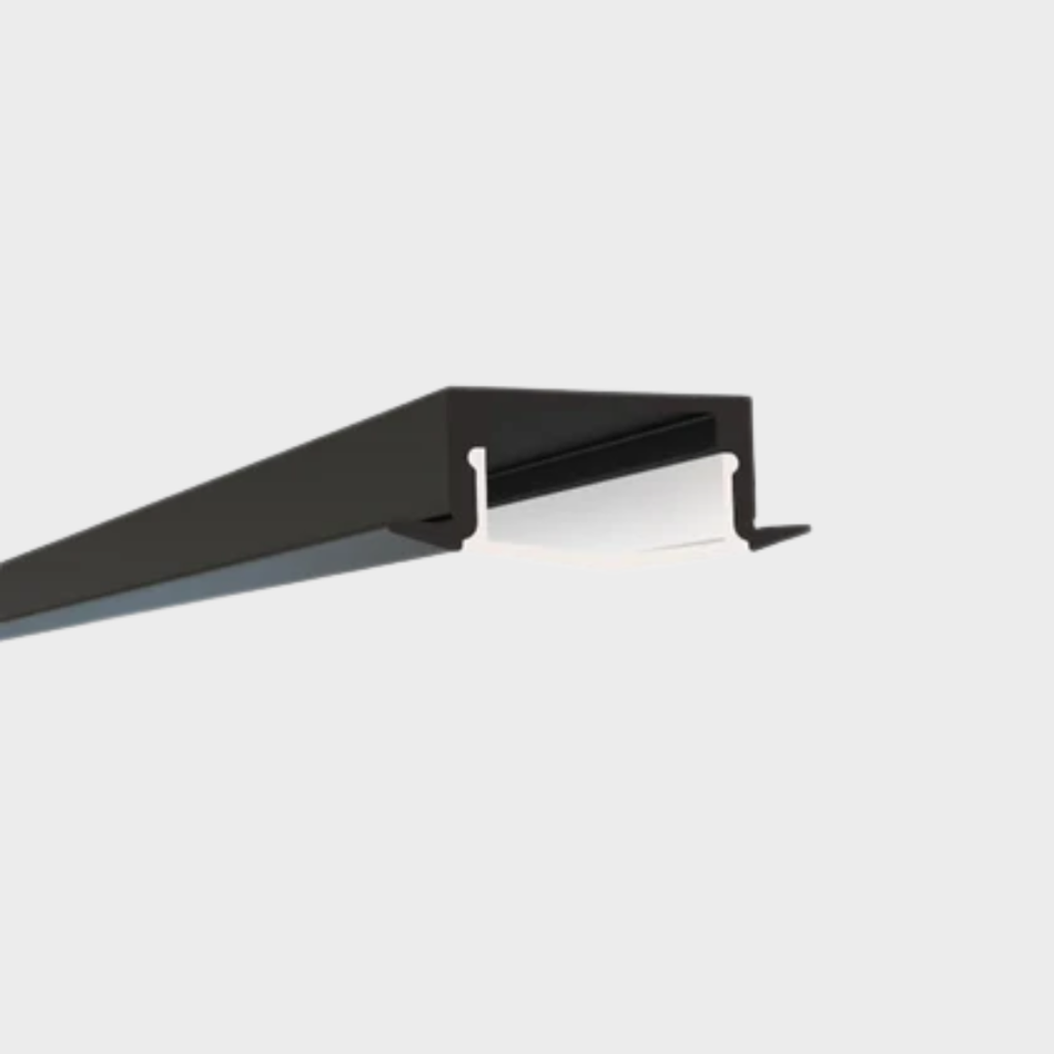 EnoLED small recessed black low profile aluminum LED channel for LED strip lights