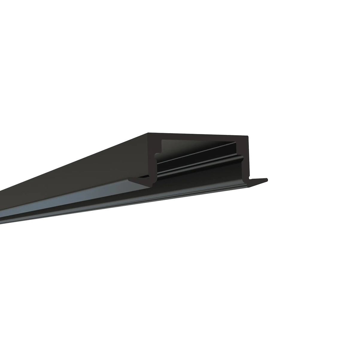 EnoLED small recessed LED channel with black low profile aluminum profile for LED strip lighting