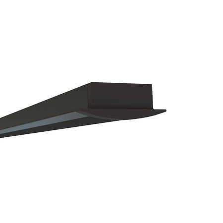 EnoLED small recessed LED channel with matte black low profile aluminum housing for LED strip lights