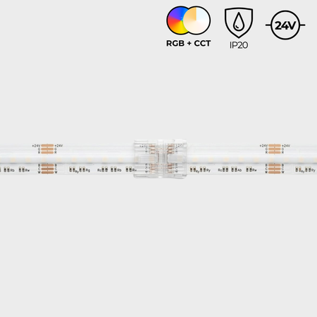 EnoLED solderless 6-pin RGB+CCT LED strip connectors for LED strip lighting