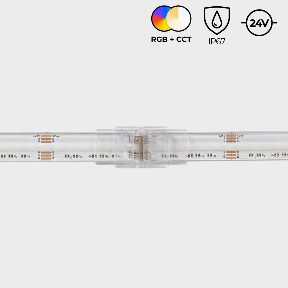 EnoLED solderless 6-pin wet location RGB+CCT LED strip connectors