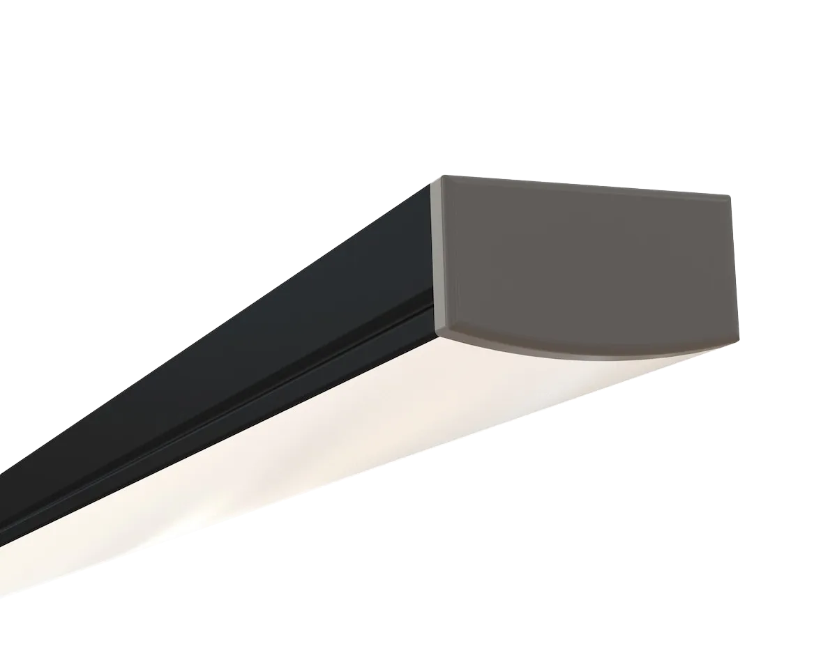 EnoLED surface mount LED channel with black aluminum profile for LED strip lighting