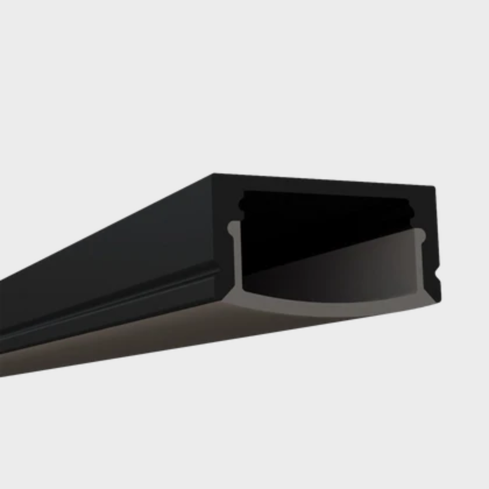 EnoLED surface mount matte black LED channel housing for LED strip lights