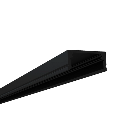EnoLED surface mount LED channel with matte black aluminum housing for LED strip lights