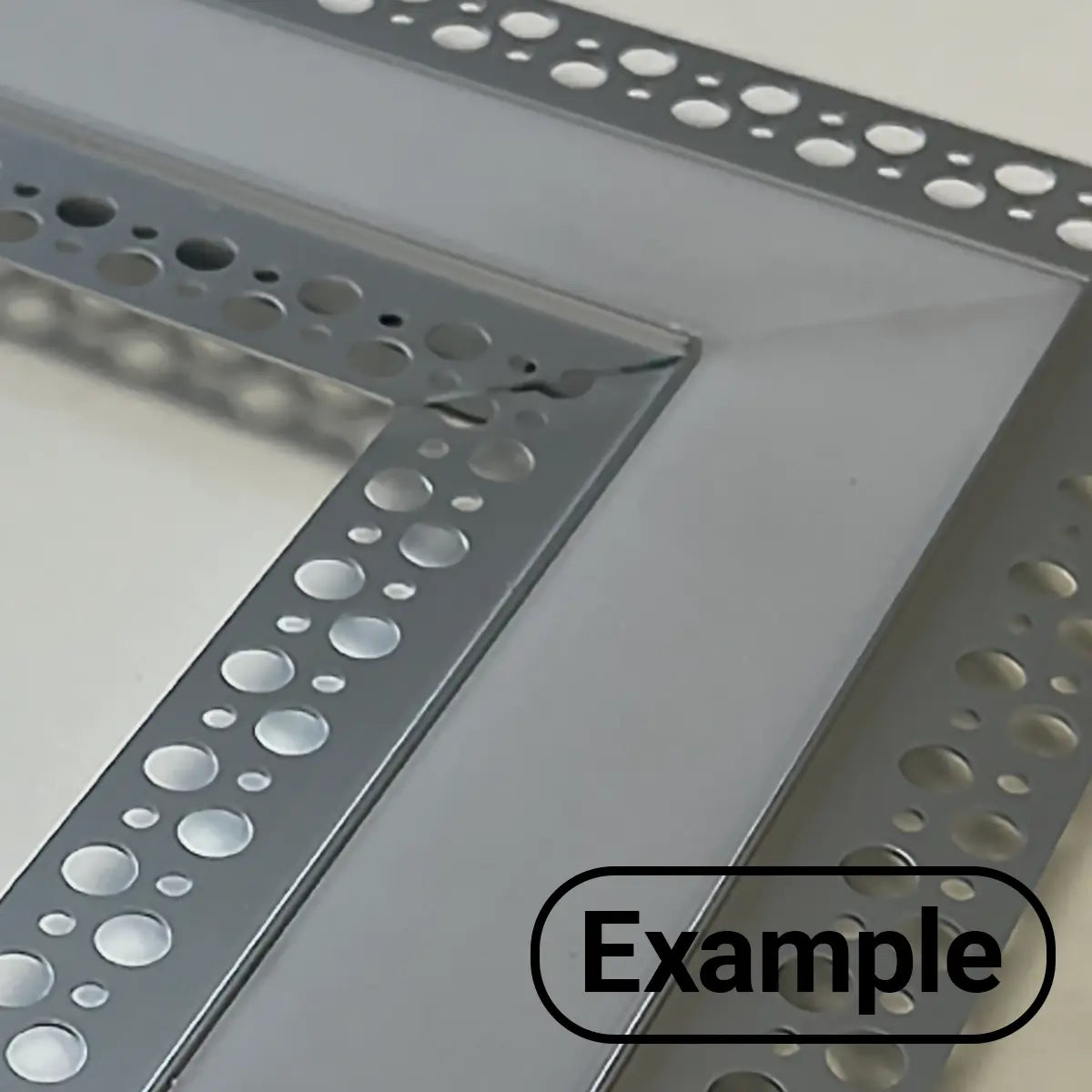EnoLED extra wide trimless mud-in LED channel frame assembly for drywall installations
