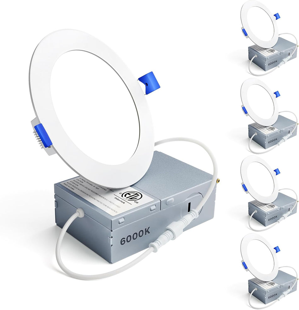 Black trim Ensenior recessed light with integrated junction box
