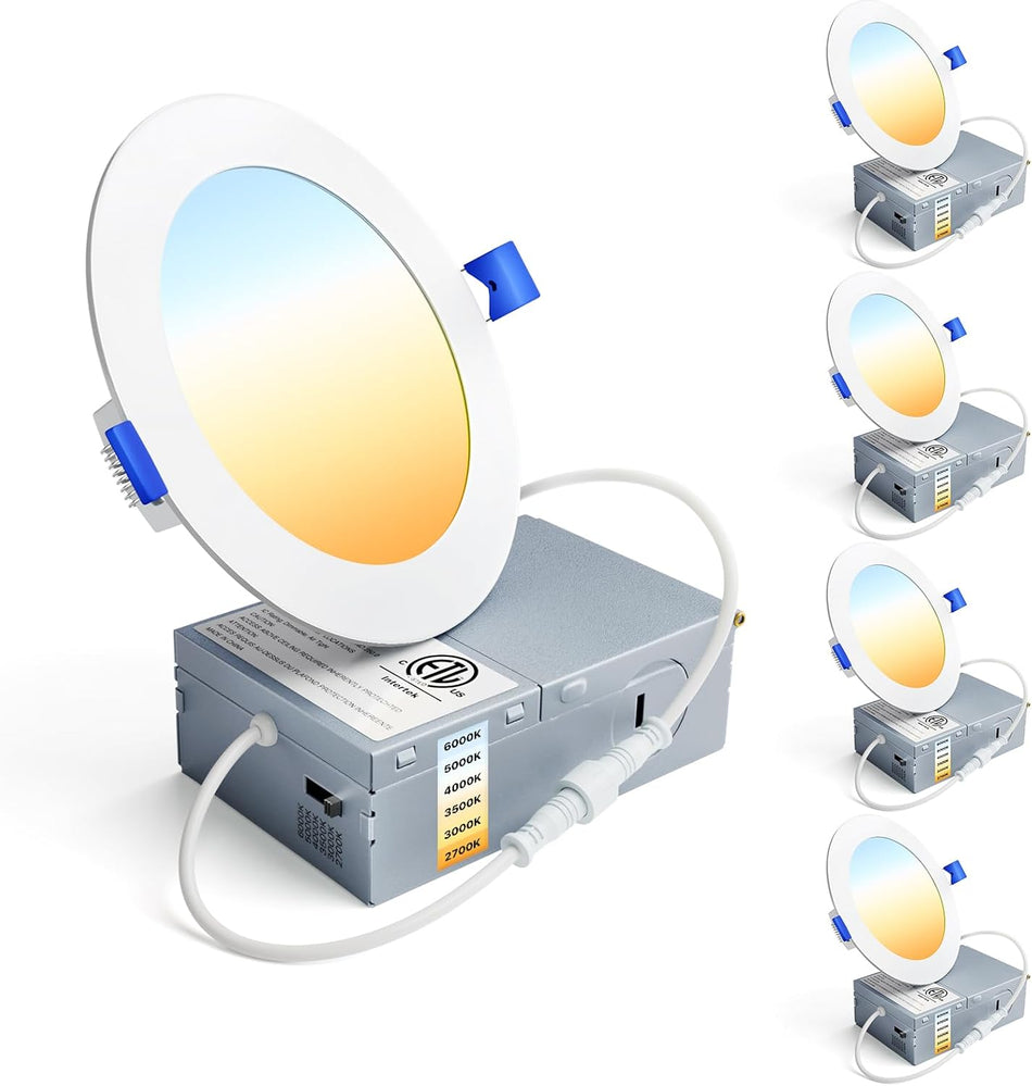 Ensenior recessed light showing warm illuminated appearance