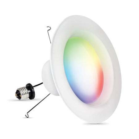 Feit 6 inch smart LED recessed light with RGBW color changing and tunable white technology