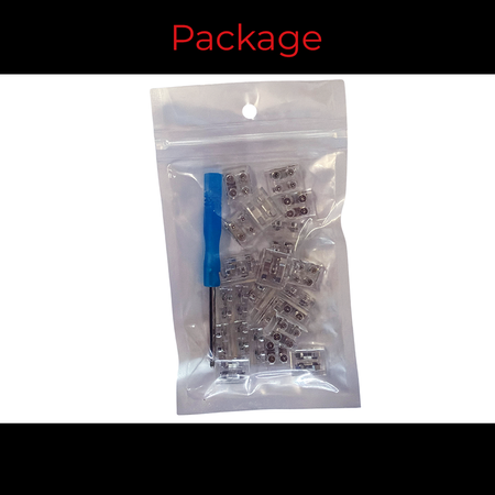 LEDClub solderless LED strip wire connector adapter retail package