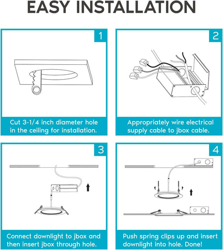 LUXRITE recessed light specifications including brightness and efficiency ratings