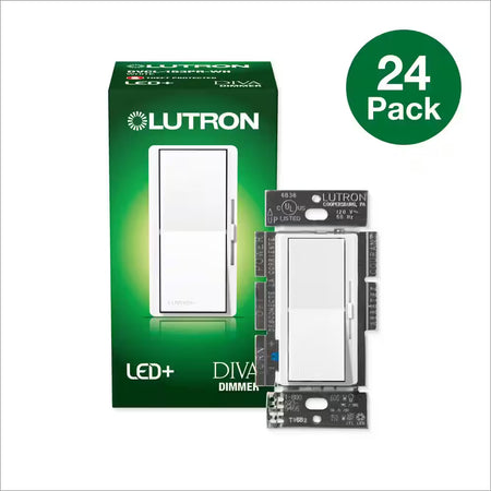 Lutron Diva LED+ dimmer switch 24 pack for large lighting projects