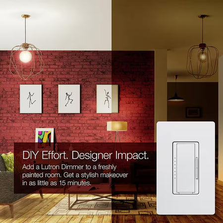 Lutron Maestro LED+ dimmer switch for smart home lighting control