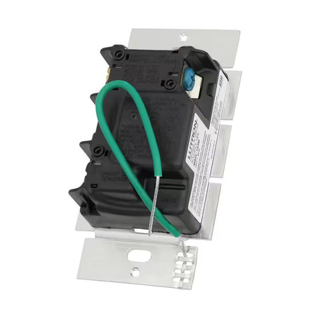 Rear wiring connections of Lutron Maestro LED+ dimmer switch