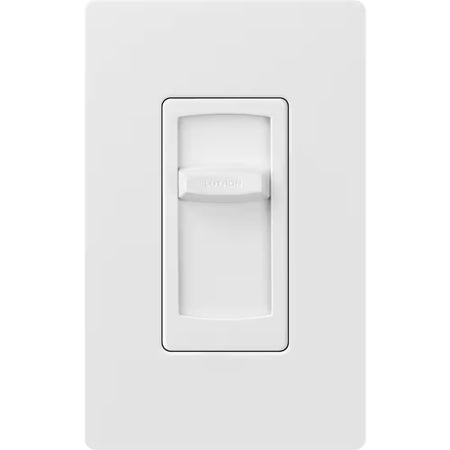 Front view of Lutron Skylark LED+ dimmer switch single pole or 3-way white