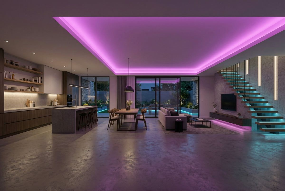 RGB+CCT LED Strip Lights, Controllers & Connectors