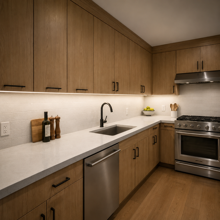 Under-cabinet kitchen lighting